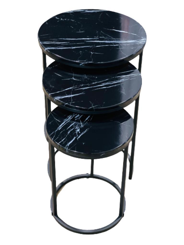 Black Mermer Coffee Table Set